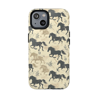 Taupe Horses Magnetic Case
