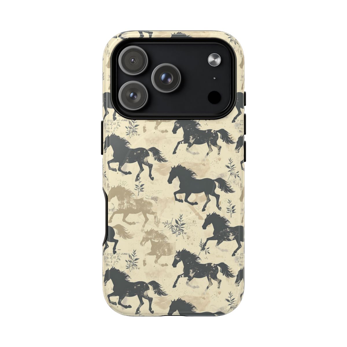Taupe Horses Magnetic Case