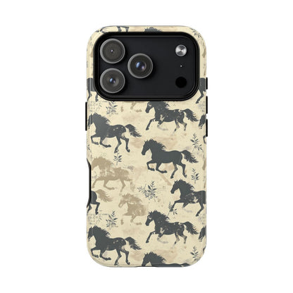 Taupe Horses Magnetic Case