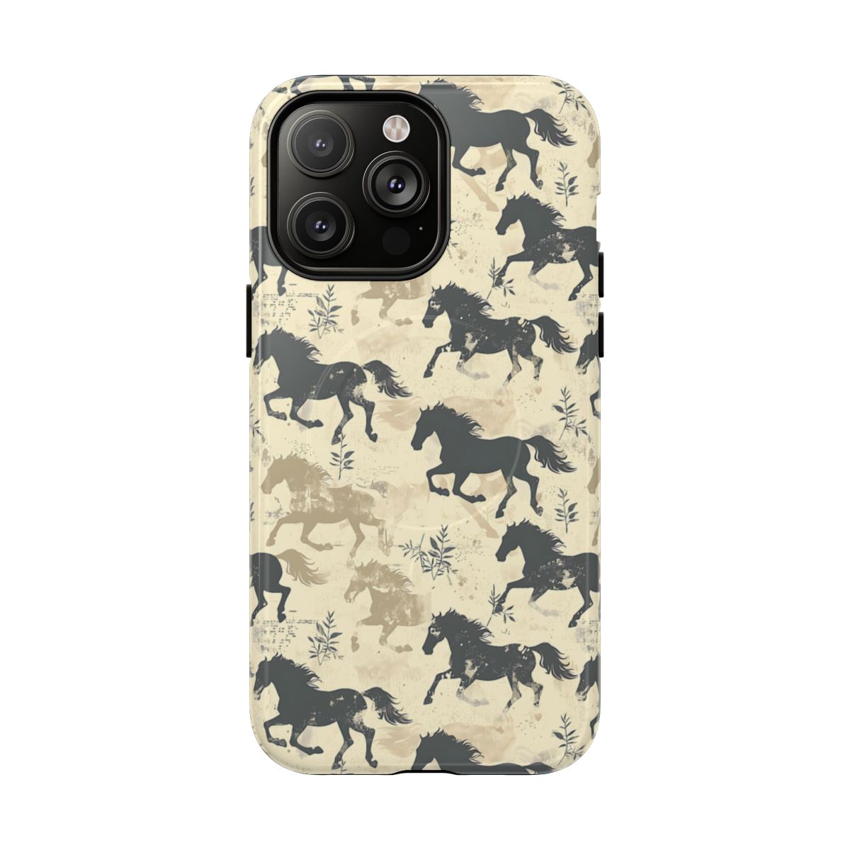 Taupe Horses Magnetic Case