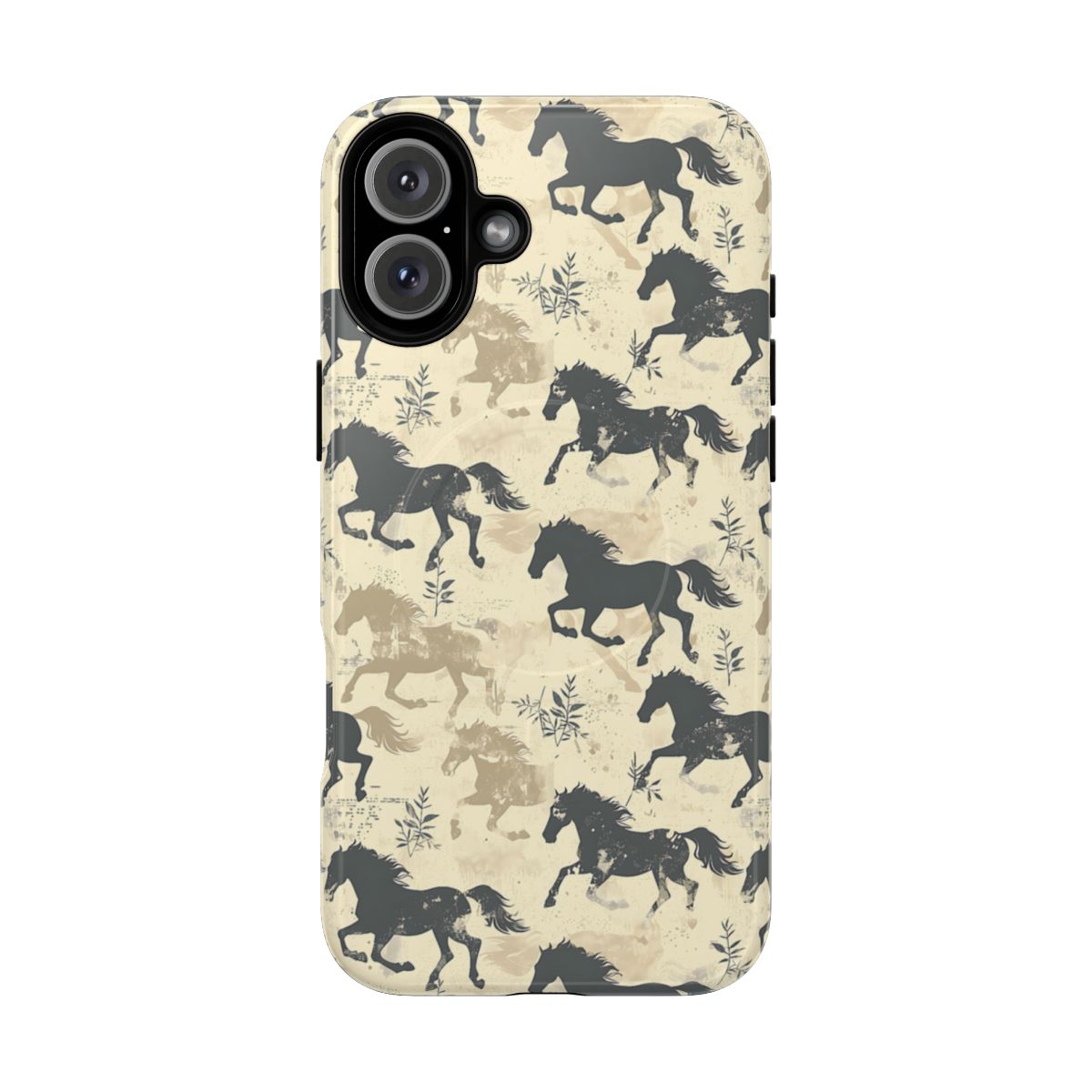 Taupe Horses Magnetic Case
