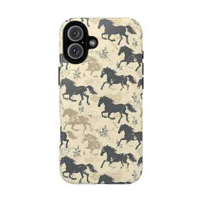 Taupe Horses Magnetic Case