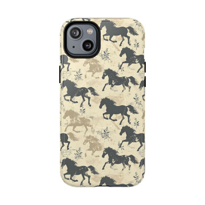 Taupe Horses Magnetic Case