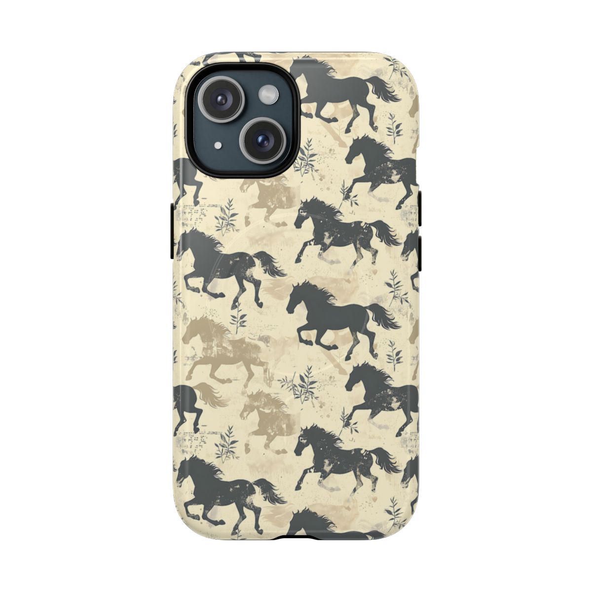 Taupe Horses Magnetic Case