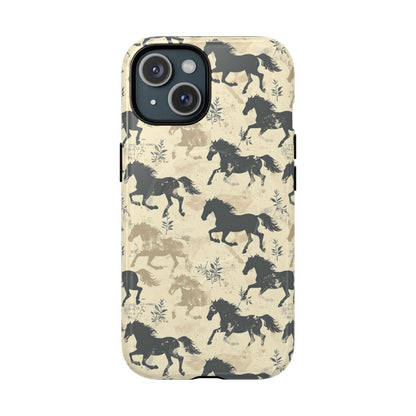 Taupe Horses Magnetic Case