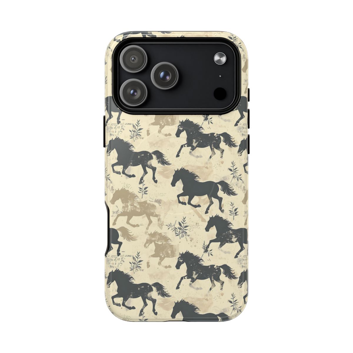 Taupe Horses Magnetic Case
