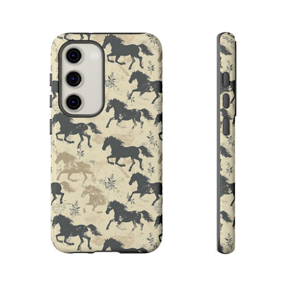 Taupe Horses Tough Case