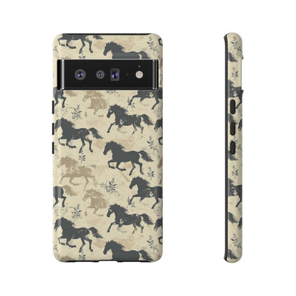 Taupe Horses Tough Case