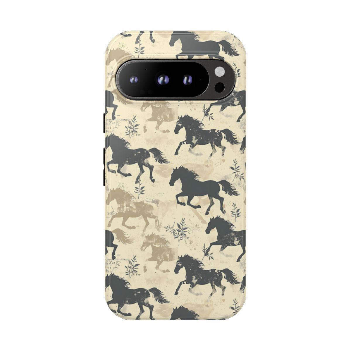 Taupe Horses Tough Case