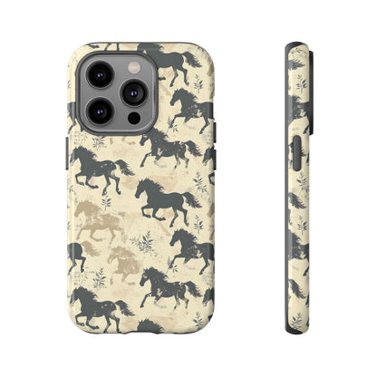 Taupe Horses Tough Case