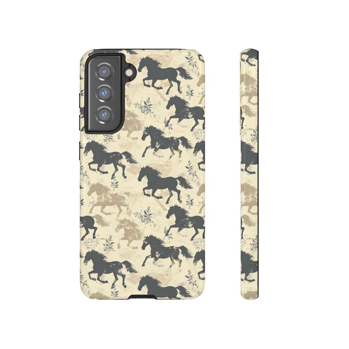 Taupe Horses Tough Case