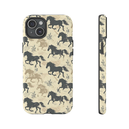Taupe Horses Tough Case