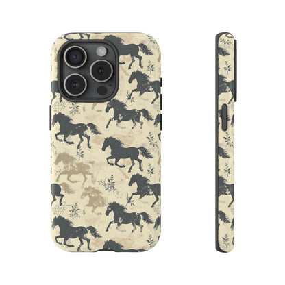 Taupe Horses Tough Case