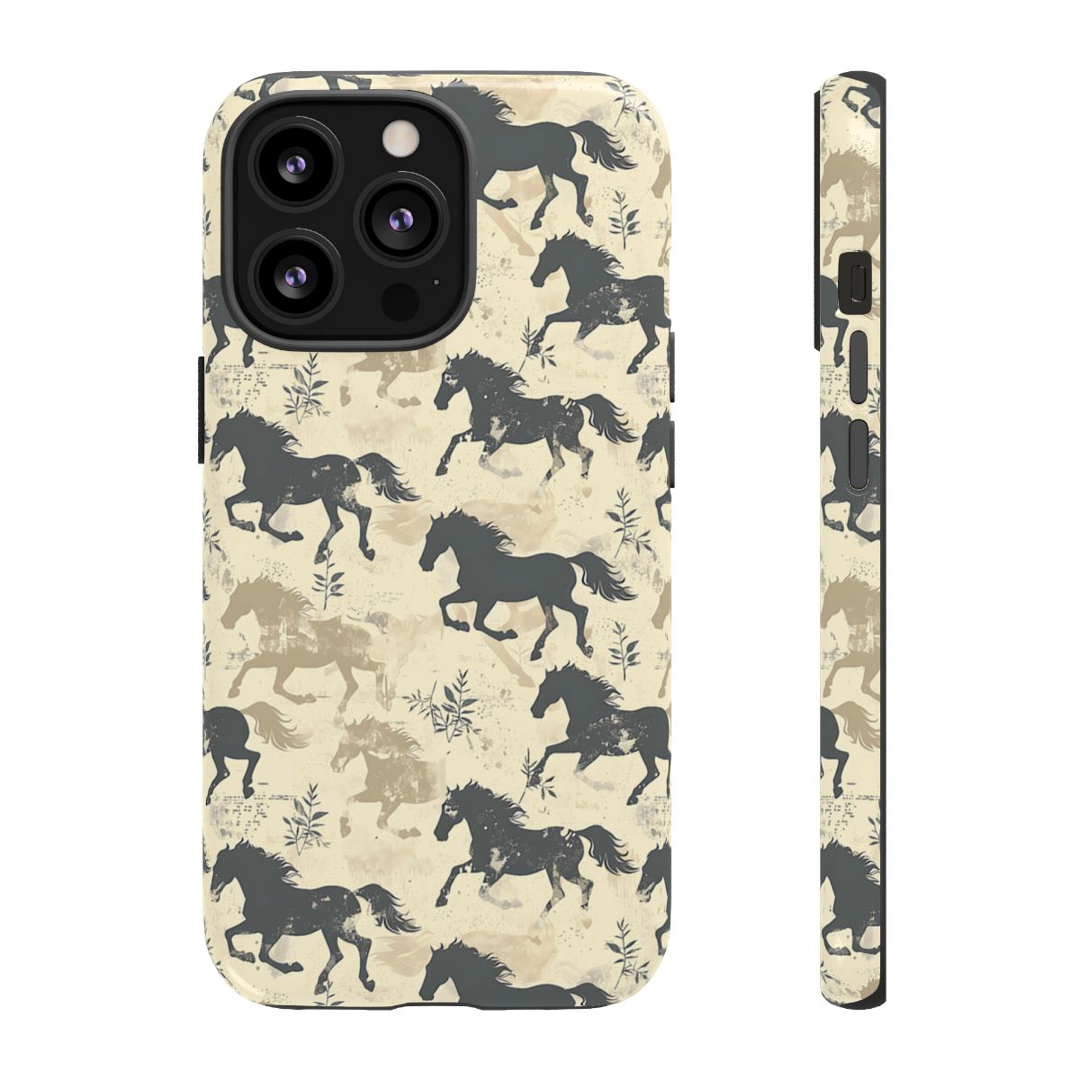 Taupe Horses Tough Case