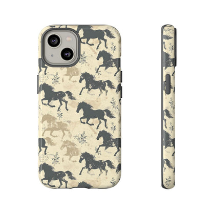 Taupe Horses Tough Case
