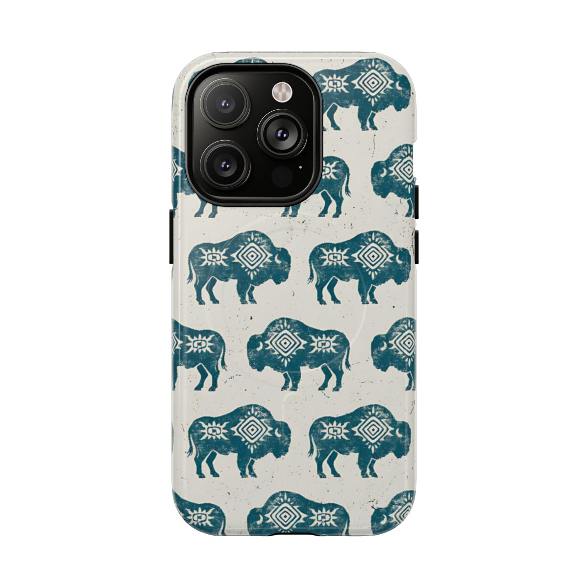Teal Aztec Buffalo Magnetic Case