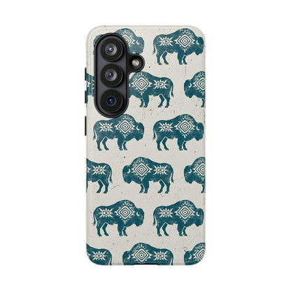 Teal Aztec Buffalo Tough Case