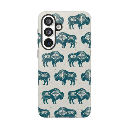 Teal Aztec Buffalo Tough Case