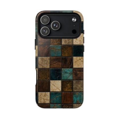 Teal Walnut Tile Magnetic Case - iPhone 18 Pro Max