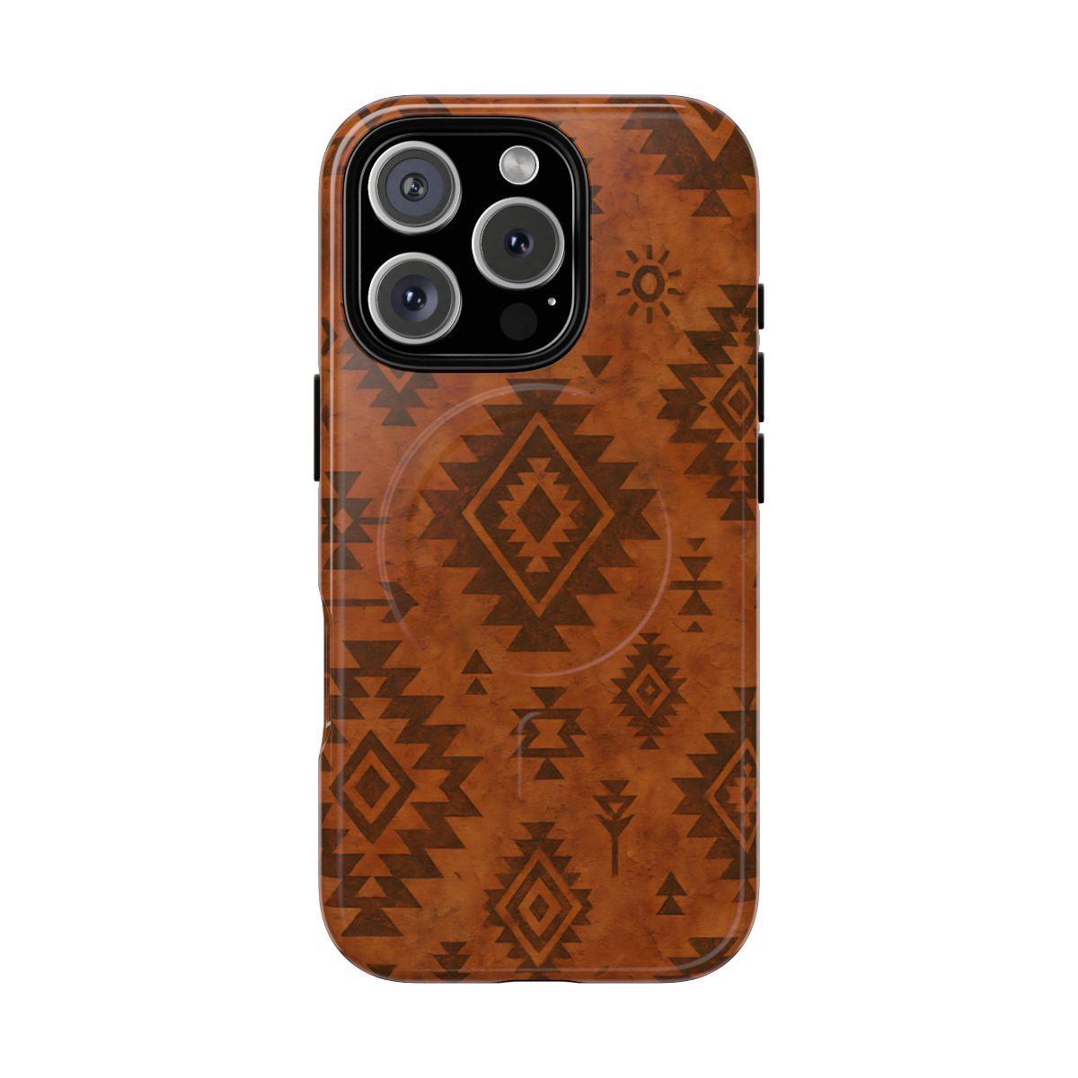 Terracotta Aztec Magnetic Case