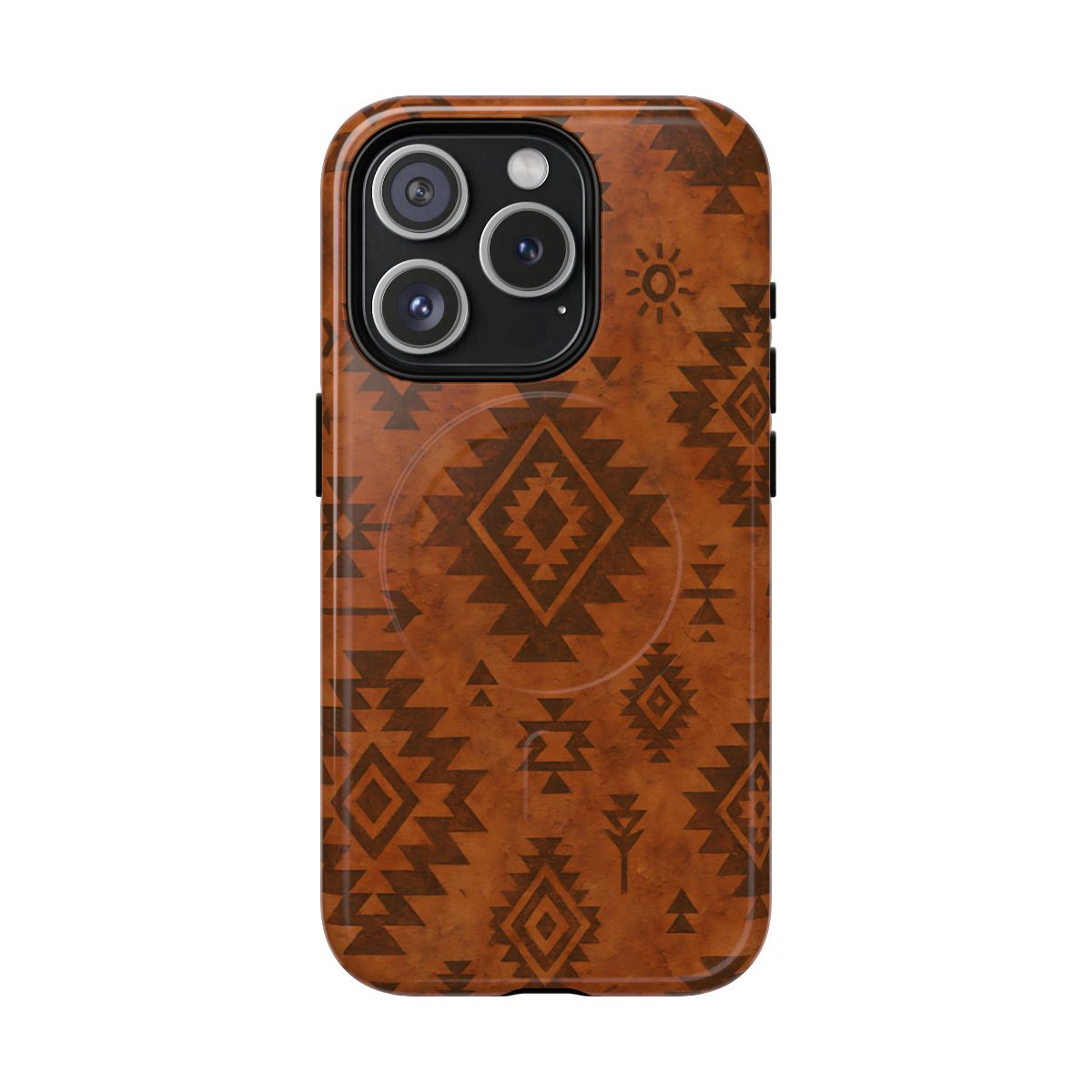 Terracotta Aztec Magnetic Case