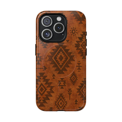 Terracotta Aztec Magnetic Case