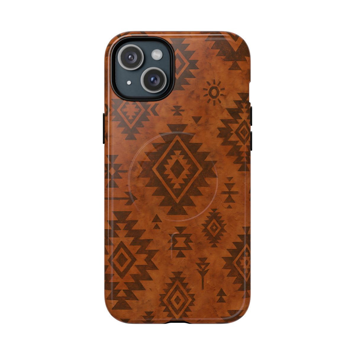 Terracotta Aztec Magnetic Case