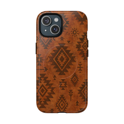 Terracotta Aztec Magnetic Case