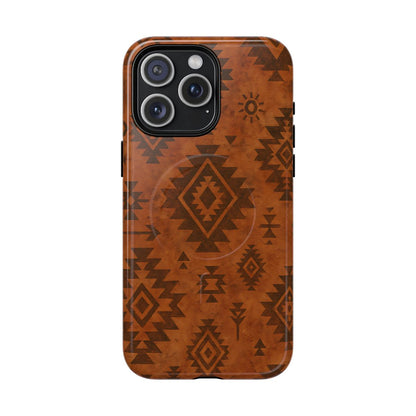 Terracotta Aztec Magnetic Case