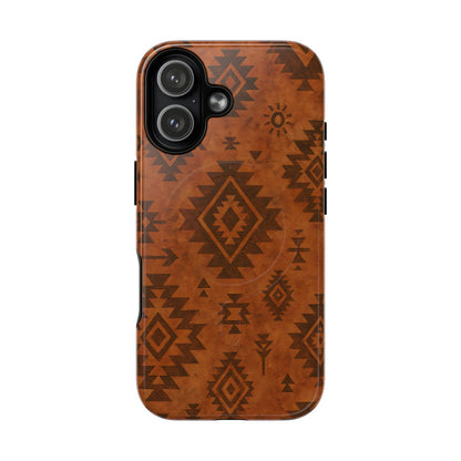 Terracotta Aztec Magnetic Case