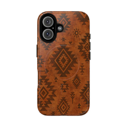 Terracotta Aztec Magnetic Case