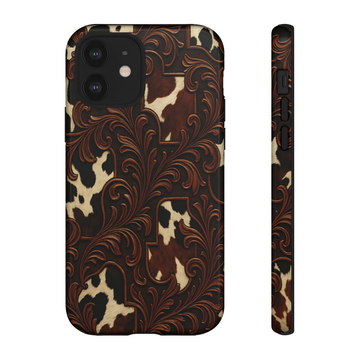 Faux Tooled Cowhide Tough Case