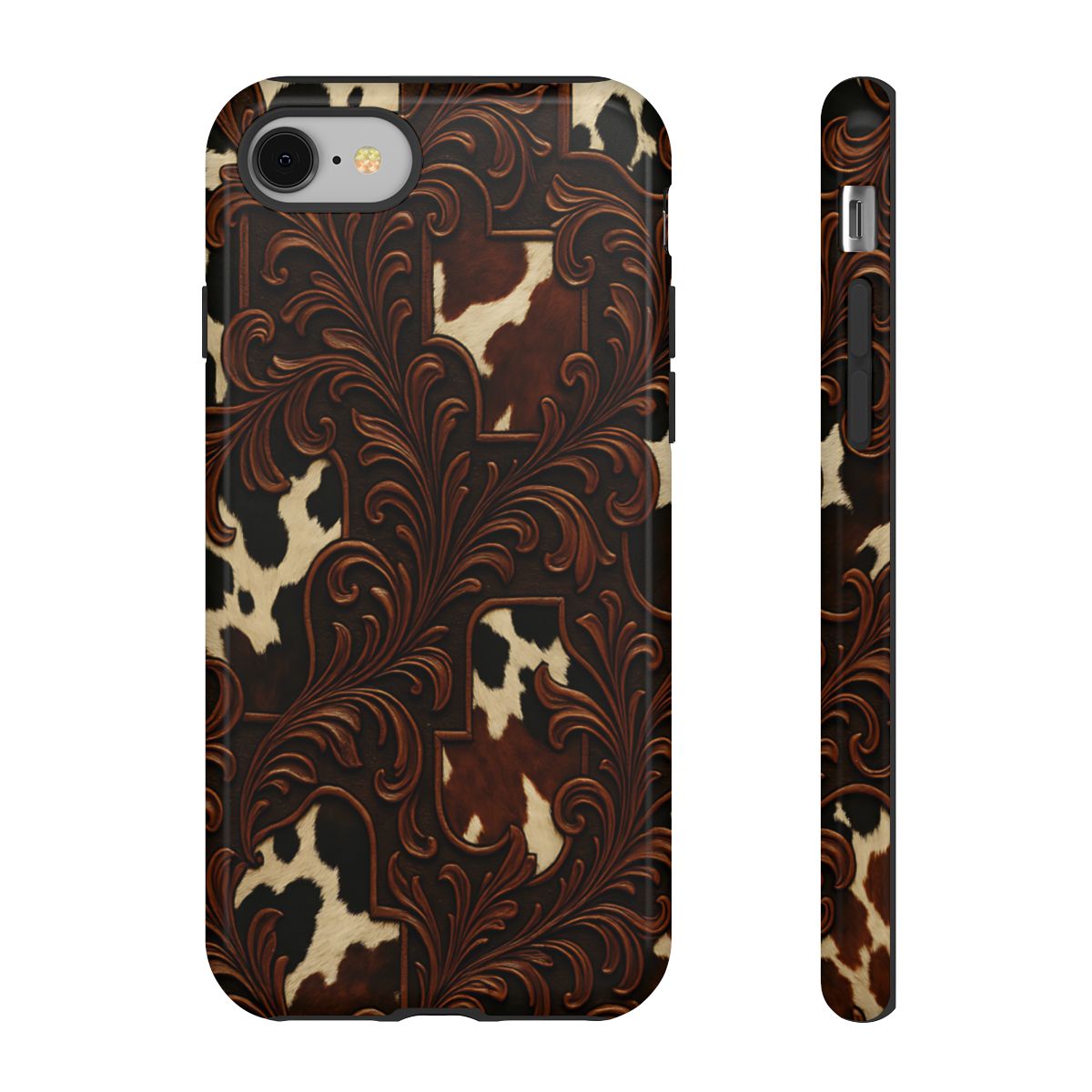 Faux Tooled Cowhide Tough Case