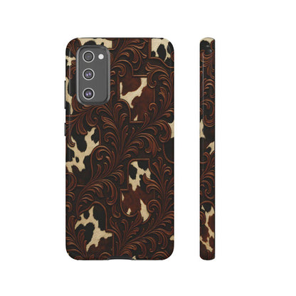 Faux Tooled Cowhide Tough Case