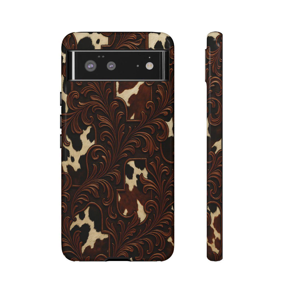 Faux Tooled Cowhide Tough Case