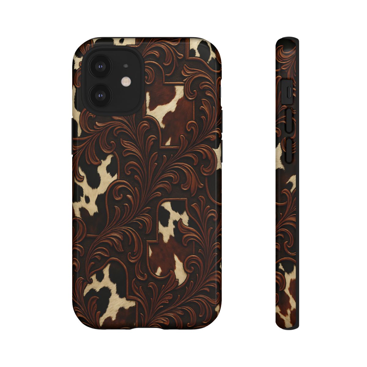 Faux Tooled Cowhide Tough Case
