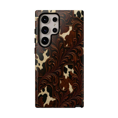 Faux Tooled Cowhide Tough Case