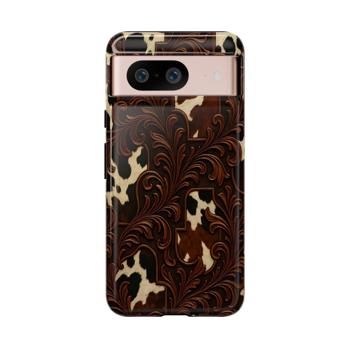 Faux Tooled Cowhide Tough Case