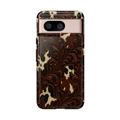 Faux Tooled Cowhide Tough Case
