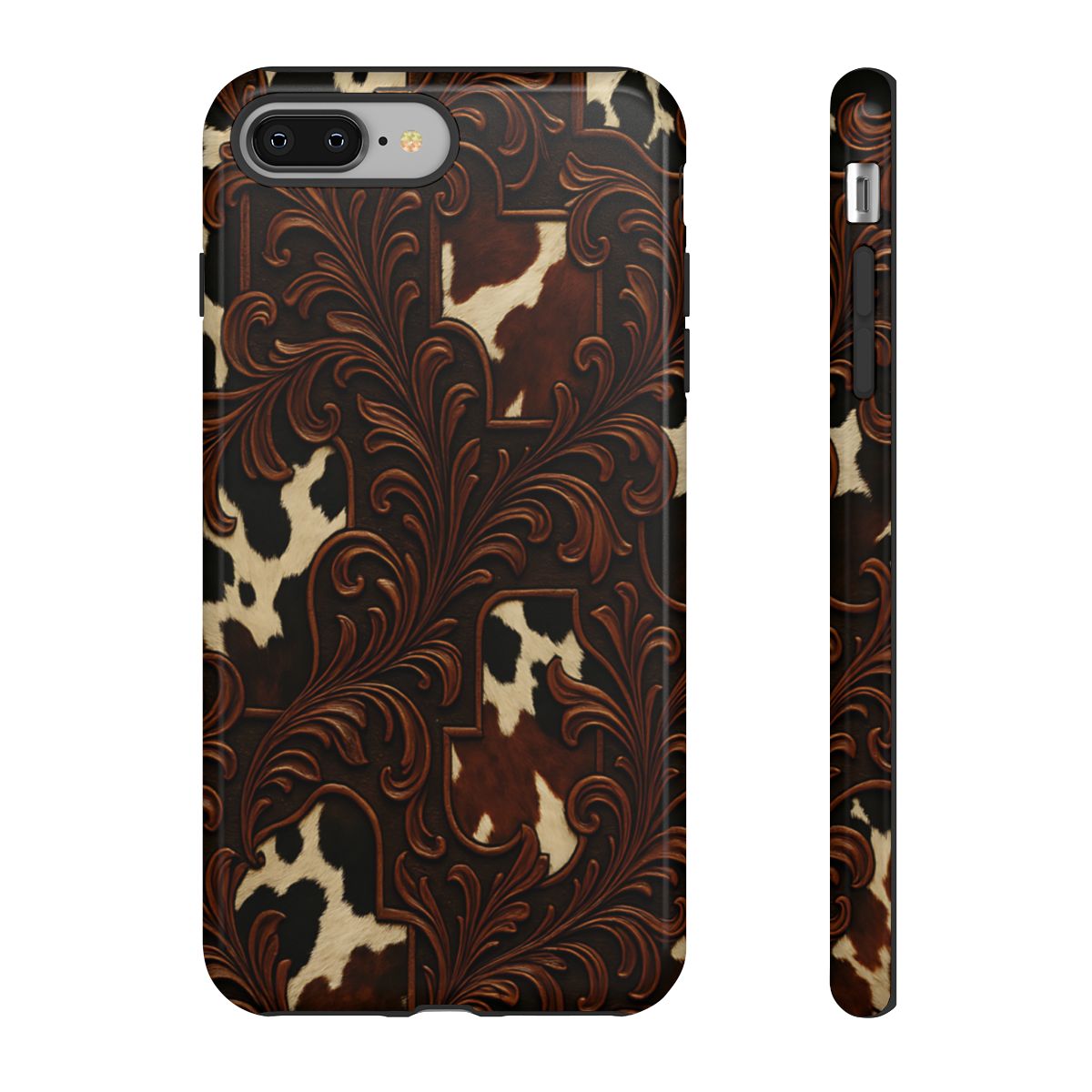 Faux Tooled Cowhide Tough Case