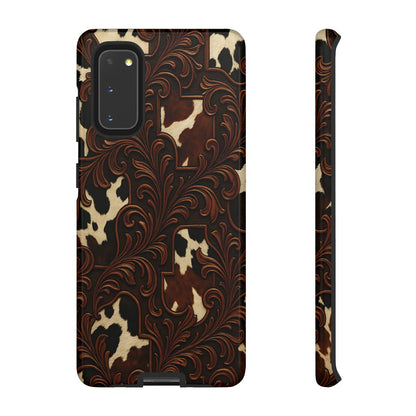 Faux Tooled Cowhide Tough Case