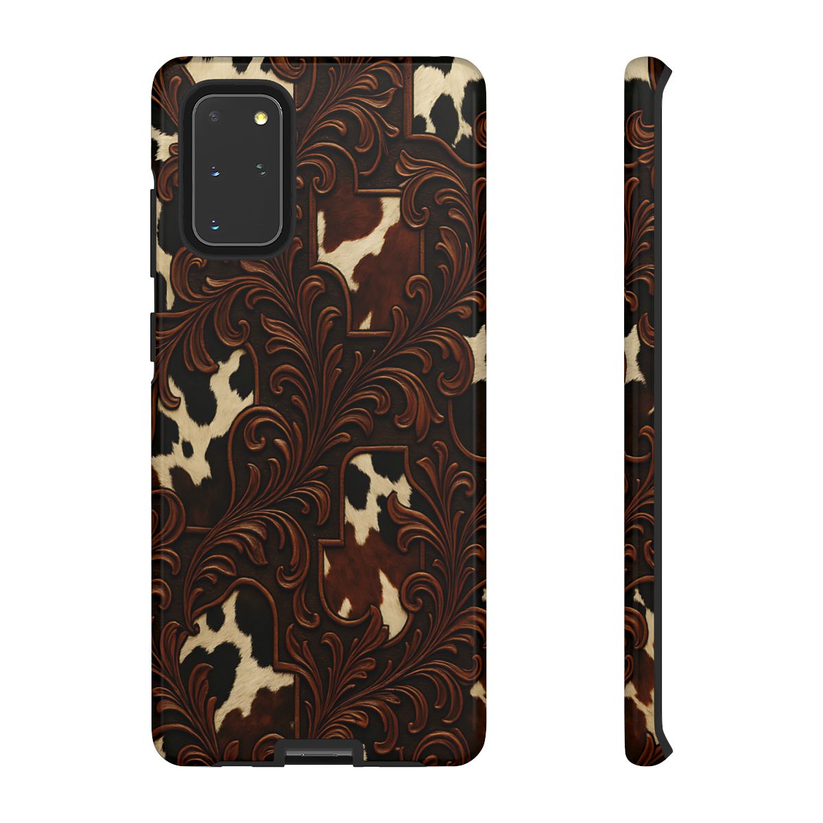 Faux Tooled Cowhide Tough Case
