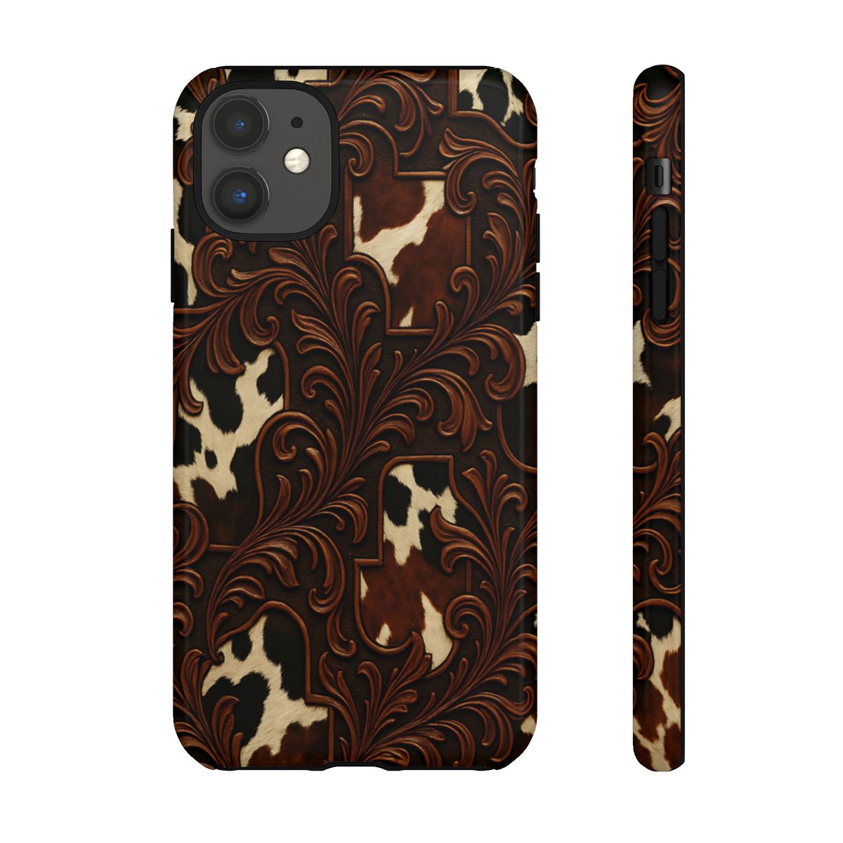 Faux Tooled Cowhide Tough Case
