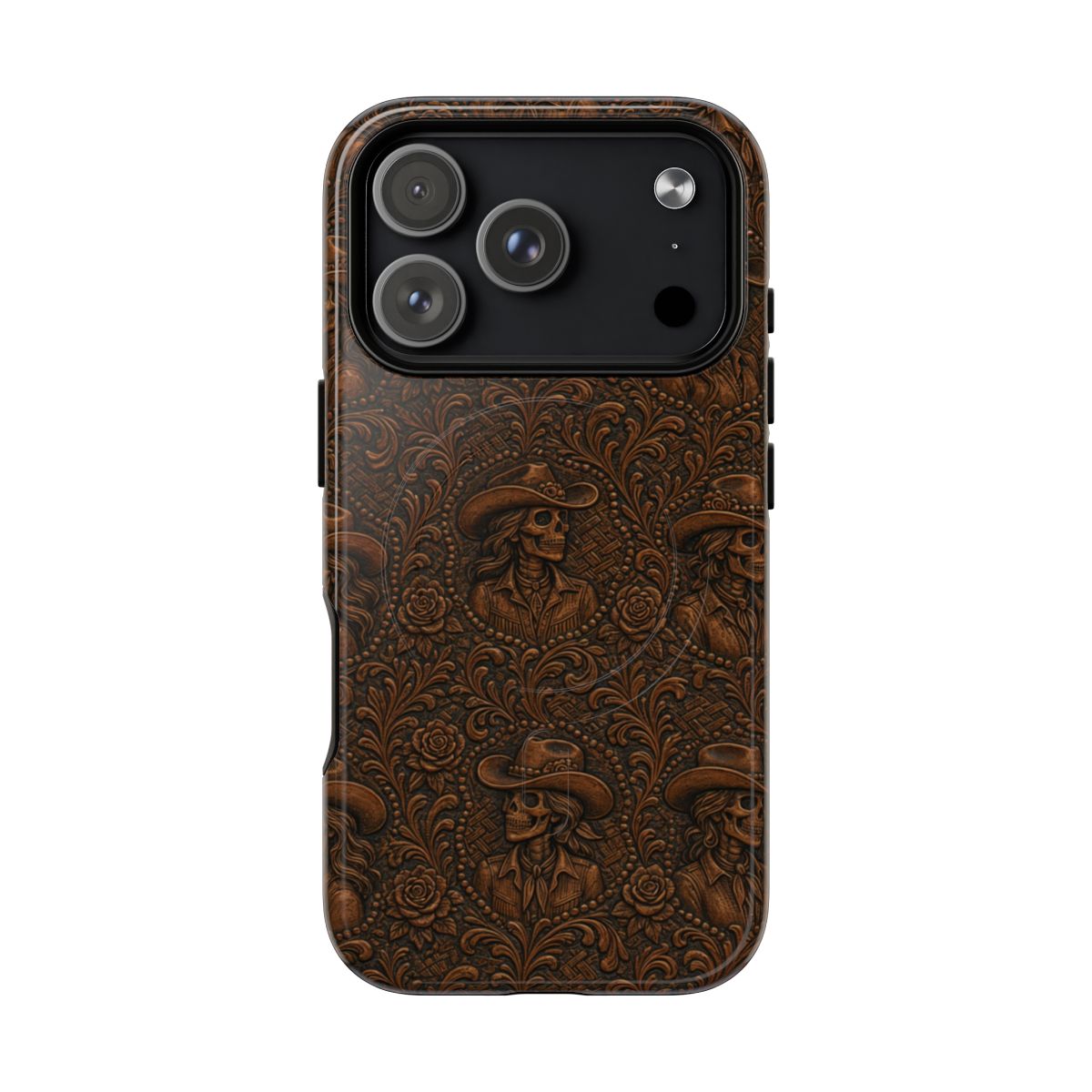 Tooled Skeleton Cowgirl Magnetic Case - iPhone 18 Pro