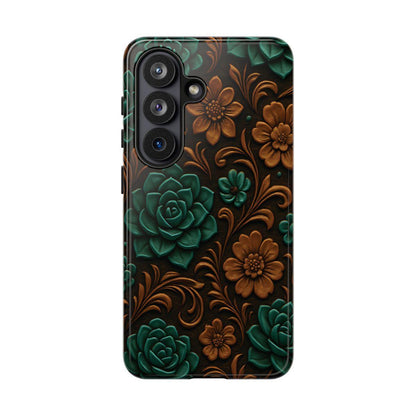 Faux Tooled Succulents Tough Case