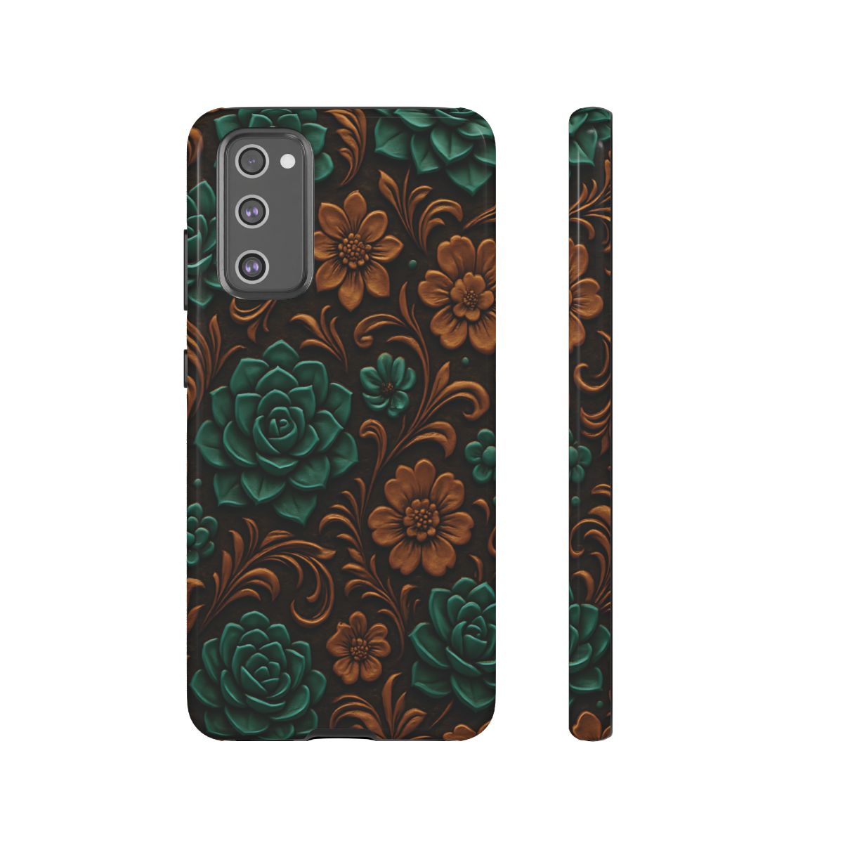 Faux Tooled Succulents Tough Case
