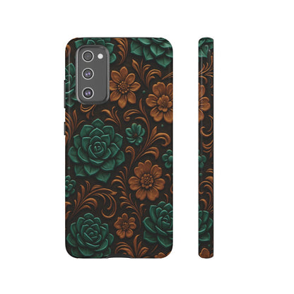 Faux Tooled Succulents Tough Case