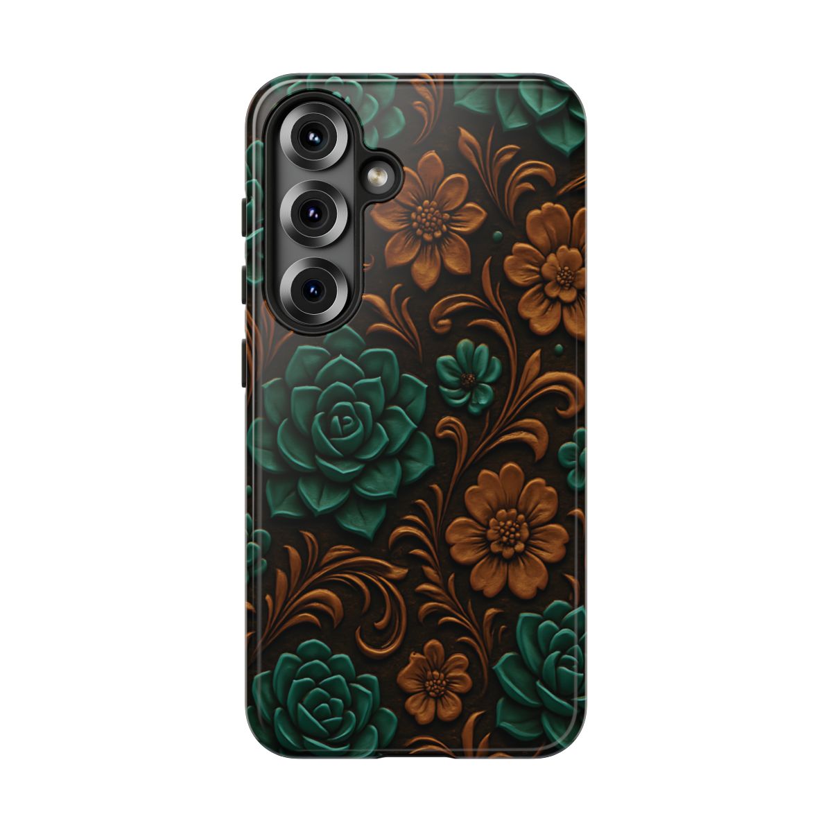 Faux Tooled Succulents Tough Case