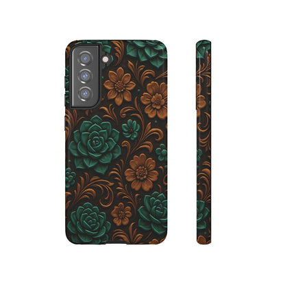 Faux Tooled Succulents Tough Case