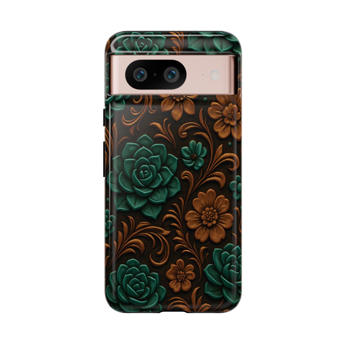 Faux Tooled Succulents Tough Case